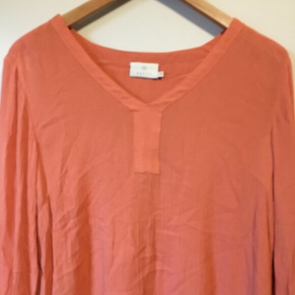 Kaffe Terracotta Orange Blouse - Picture 3 of 13